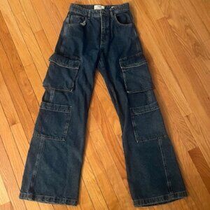 COTTON ON CARGO WIDE LEG JEAN